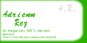 adrienn rez business card